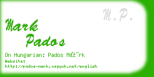 mark pados business card